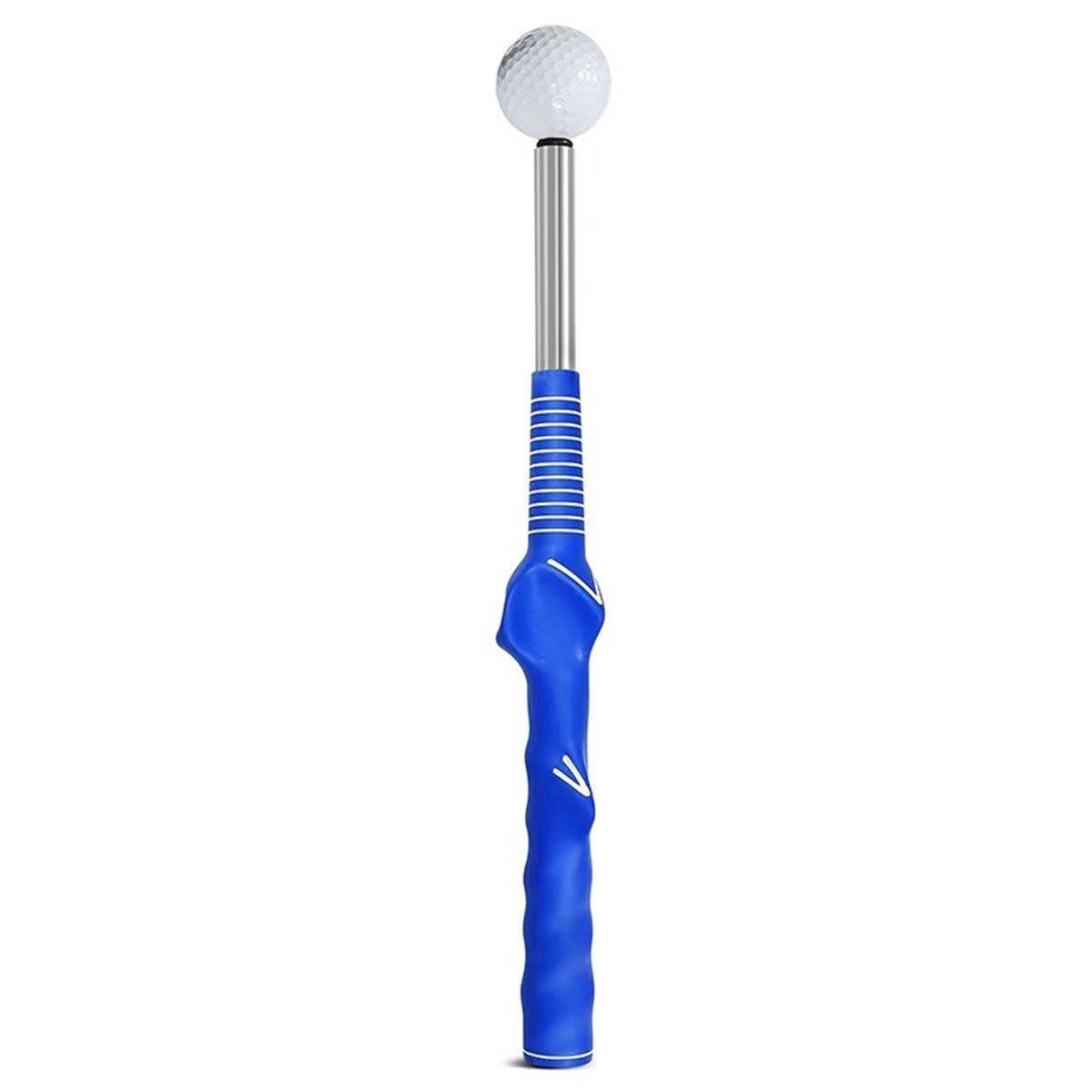 Golf Swing Training Aid Telescopic Impact Sound Stick Exercise Tool for Practice - Red
