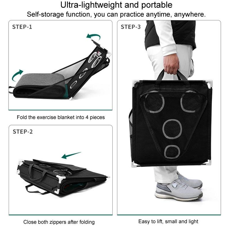 Golf Chipping & Putting Practice Net Portable & Multifunctional 40X250Cm