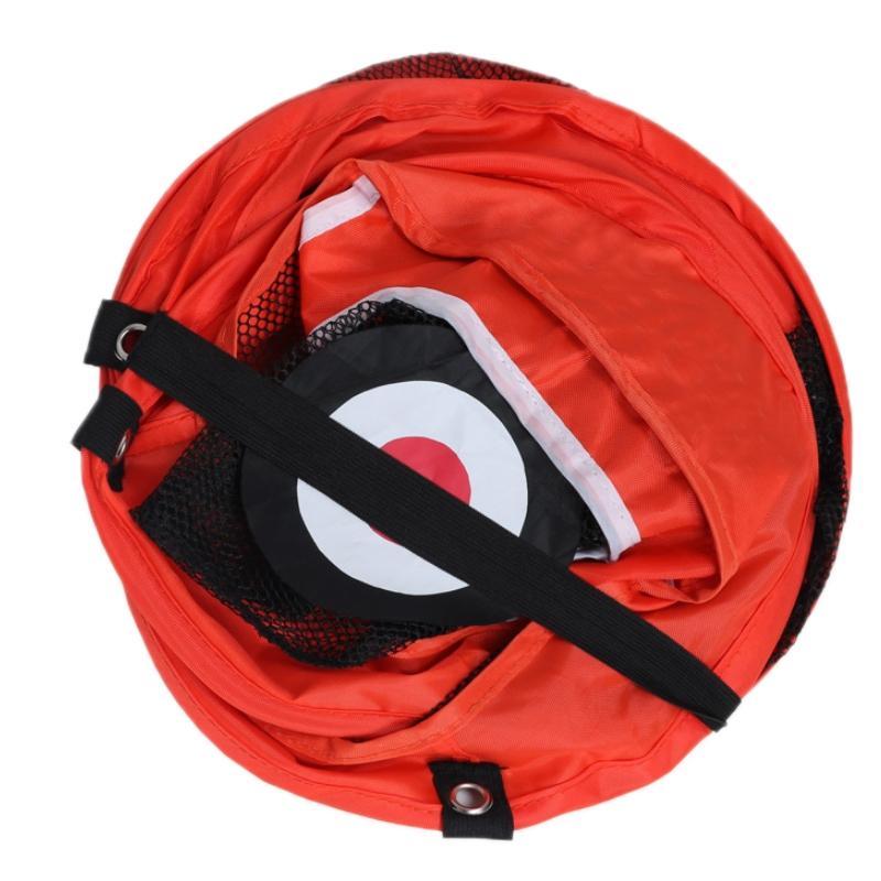 Foldable Square Golf Net for Indoor Practice - Red