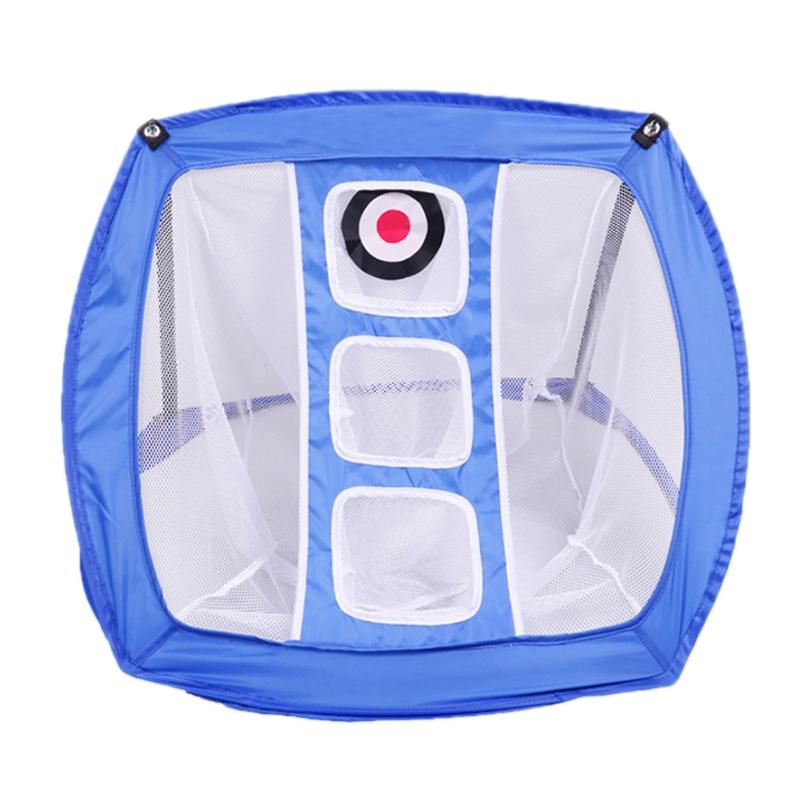 Foldable Square Golf Net for Indoor Practice - Blue
