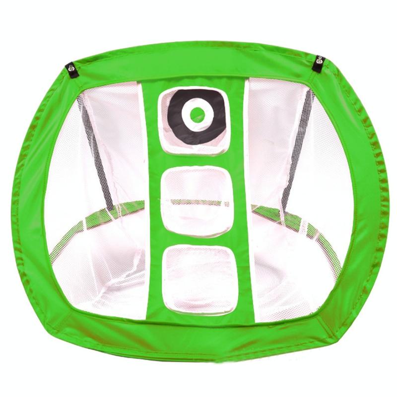 Foldable Square Golf Net for Indoor Practice - Orange