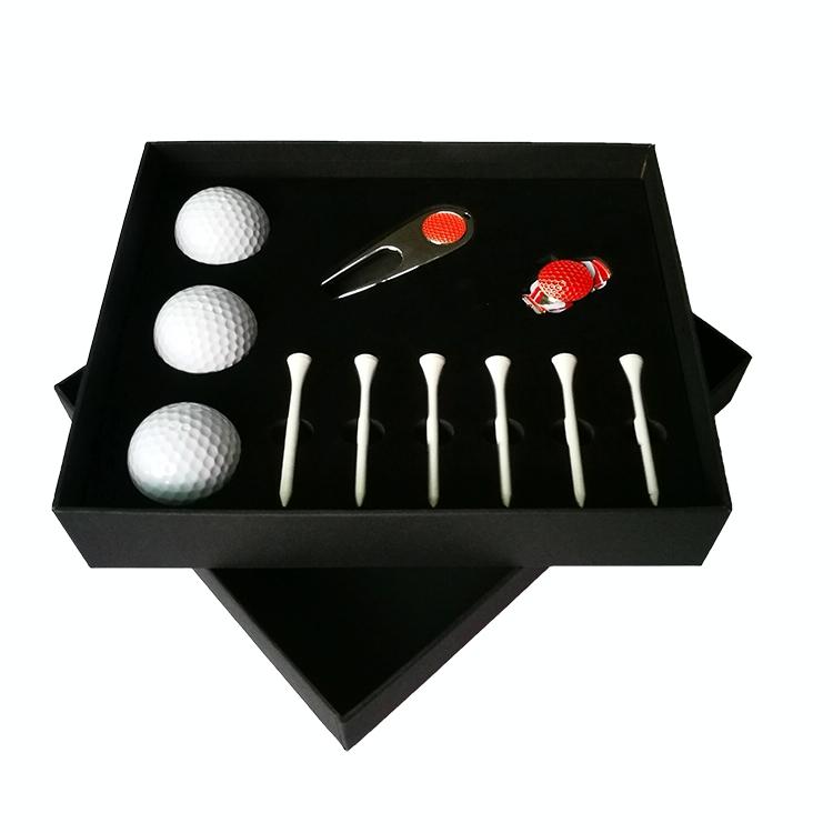 Complete Golf Gift Set 11-in-1 Tees Divot Tool and 3 Balls - Red