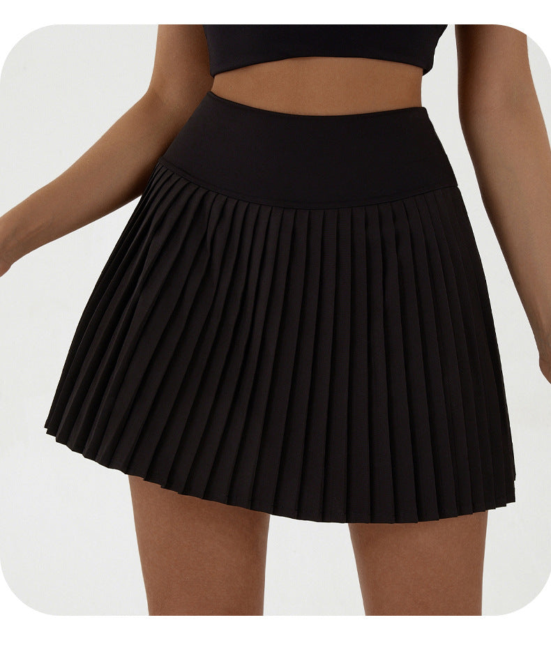 High waist Pink pleated skirt | built-in shorts to prevent exposure - suitable for yoga, badminton and golf  Size S