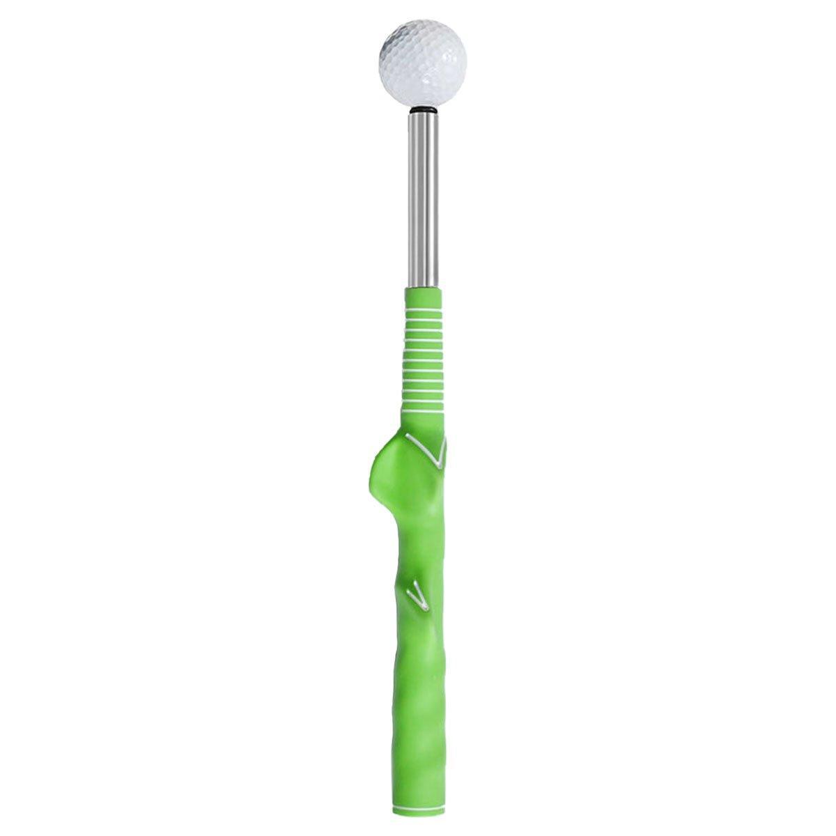 Golf Swing Training Aid Telescopic Impact Sound Stick Exercise Tool for Practice - Blue