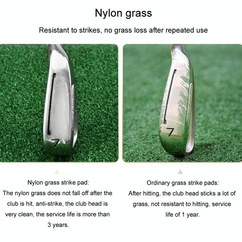 Indoor Golf Practice Pad - 3-in-1 Swing Mat for Hitting and Chipping - 30X60Cm