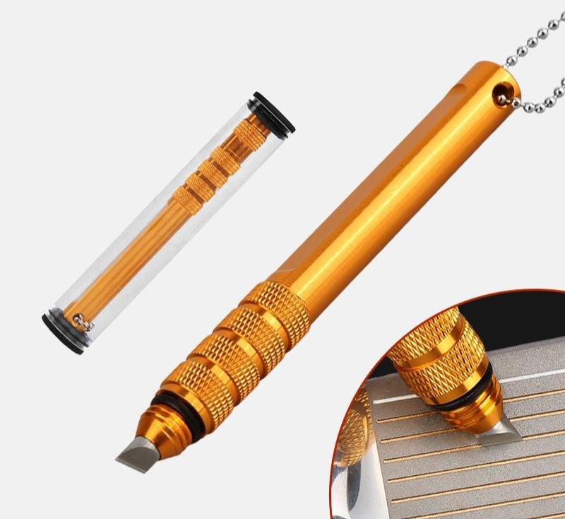 Flat Knife Golf Club Groove Cleaner - for a Clean Face