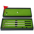 Mini Golf Putting Mat Trainer - 24.5x10.5x3.5cm Court Push Rod