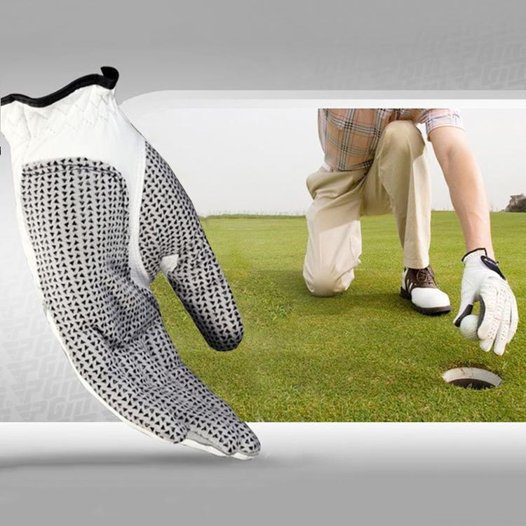 Anti-slip Sheepskin Golf Gloves for Men - Left Hand Size 26