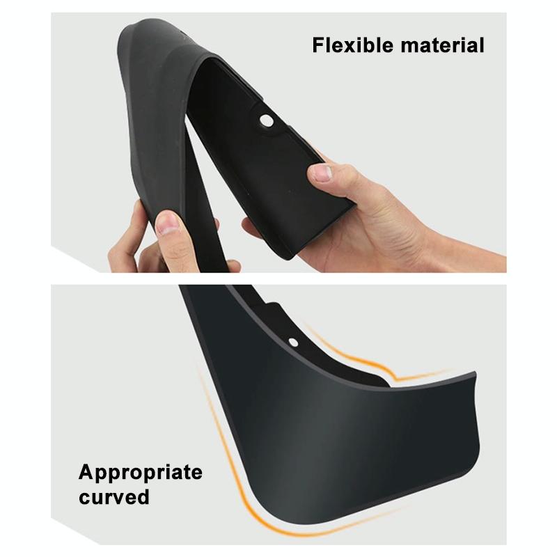 For Volkswagen Golf 6 2009-2013 4Pcs / Set Car Auto Soft Plastic Splash Flaps Fender Guard