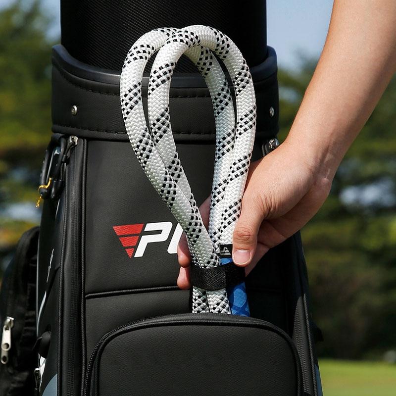 Golf Power Rope Swing for Rhythmic Training - Indoor / Outdoor Exerciser - White Blue