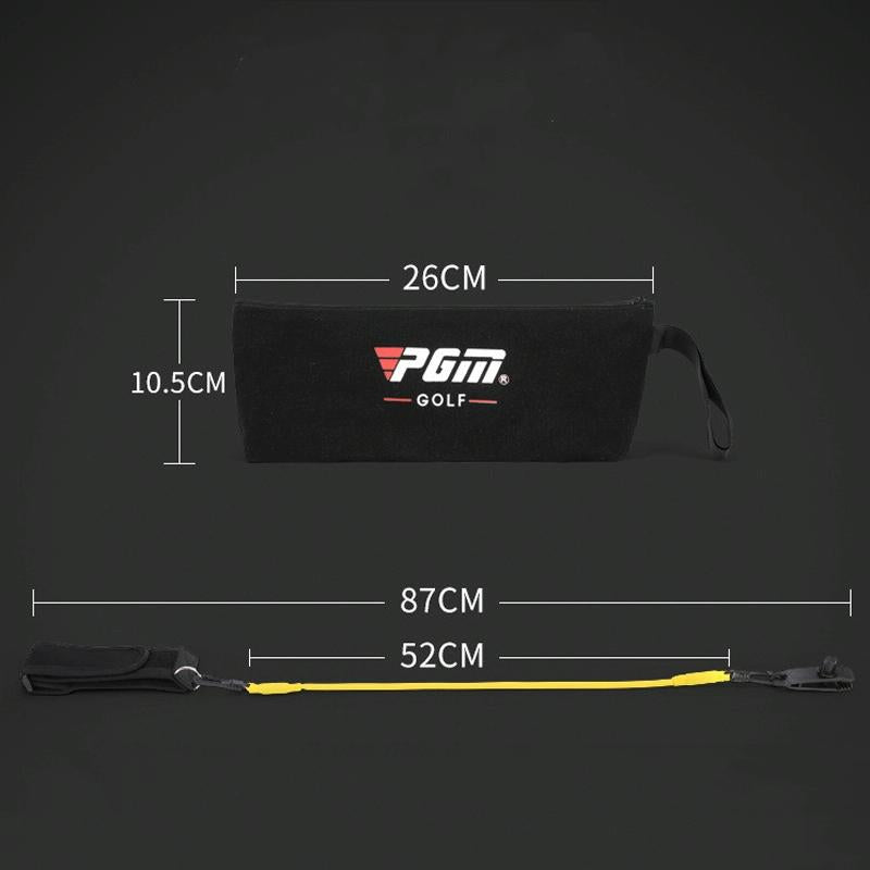 Swiping Force Golf Wave Elastic Rope Exerciser - Auxiliary for Improved Swing