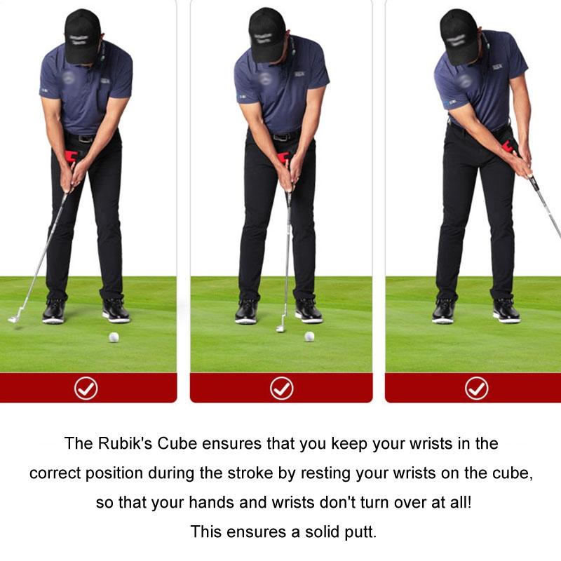 Improve Golf Posture with Putter Wrist Fixer Set - Red