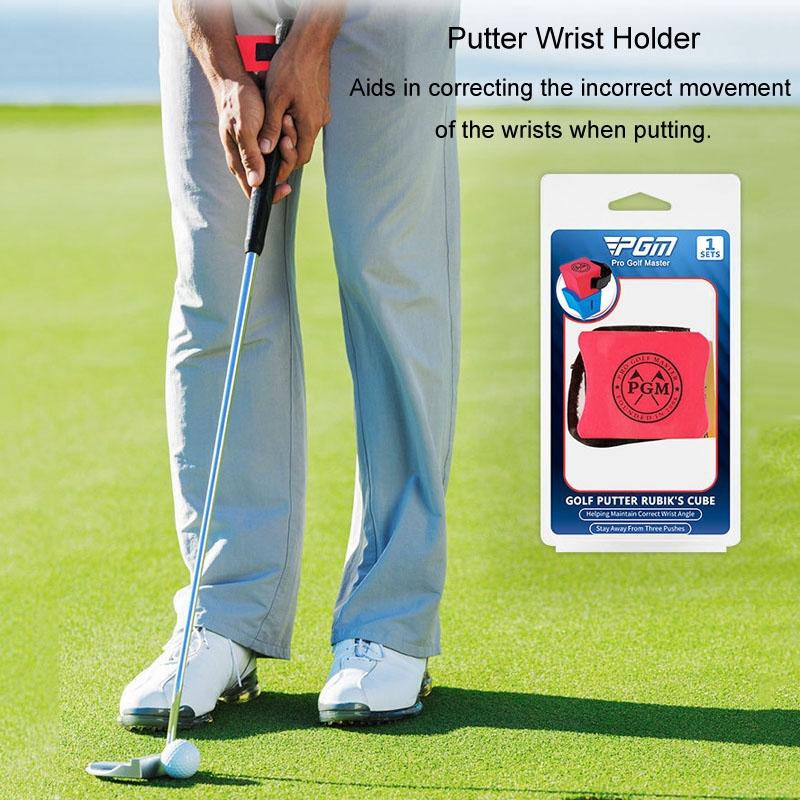 Improve Golf Posture with Putter Wrist Fixer Set - Red