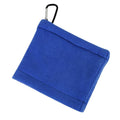 Blue Terry Towel for Wet and Dry Golf Cleaning with Hook