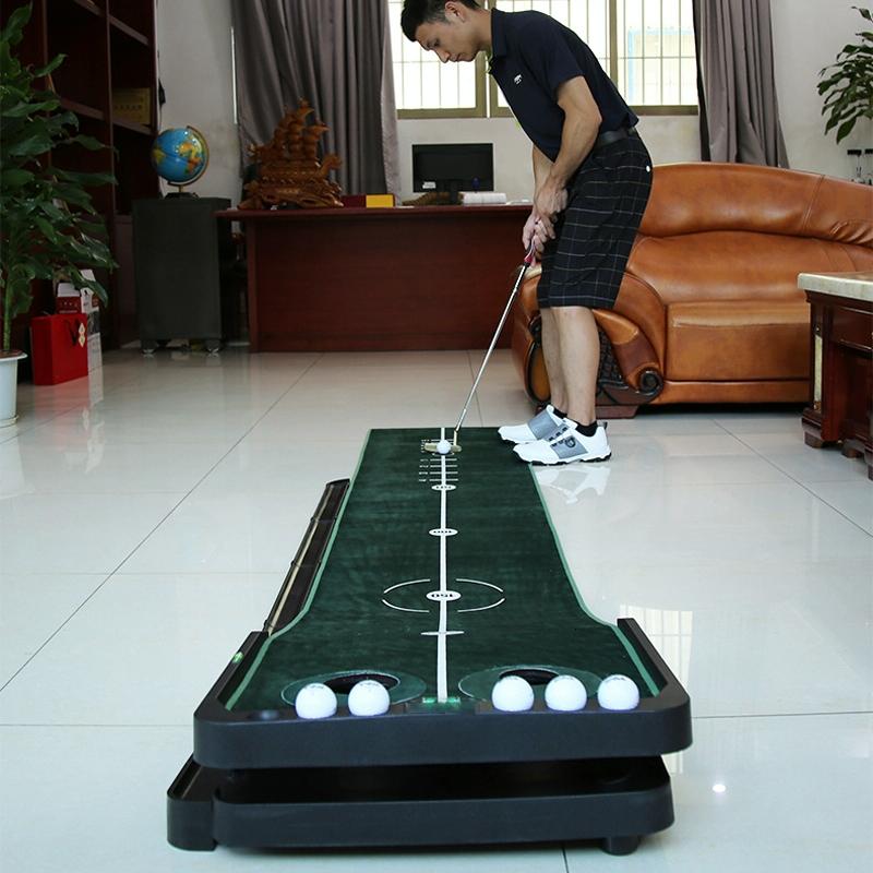 Tl010 Indoor Golf Adjustable Slope Push Rod Practice Home Velvet Practice Blanket Single Exercise Device English Packaging