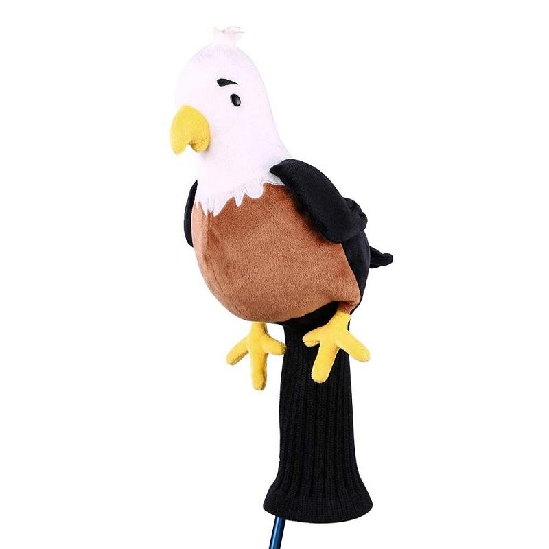 Adorable Plush Golf Club Cover for Animals - Brown