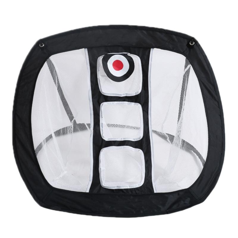 Foldable Square Golf Net for Indoor Practice - Red