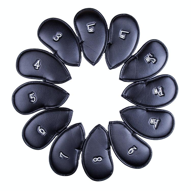 Versatile Golf Hat Cover with 12-in-1 Functionality - Black Litchi Texture