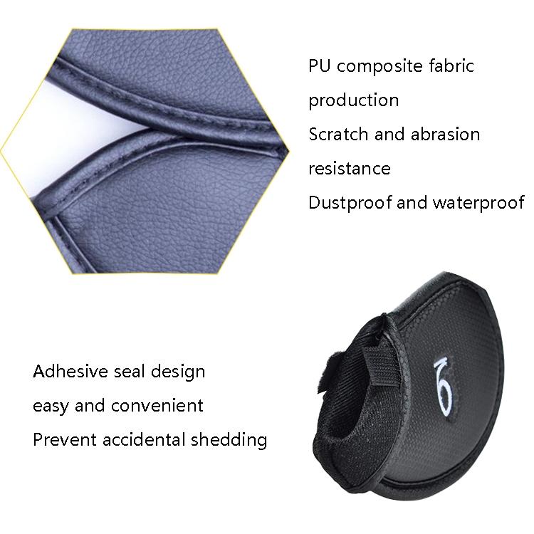 Versatile Golf Hat Cover with 12-in-1 Functionality - Black Litchi Texture