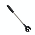 Foldable Golf Ball Picker with Stainless Steel Rod - 8 Sections - Black
