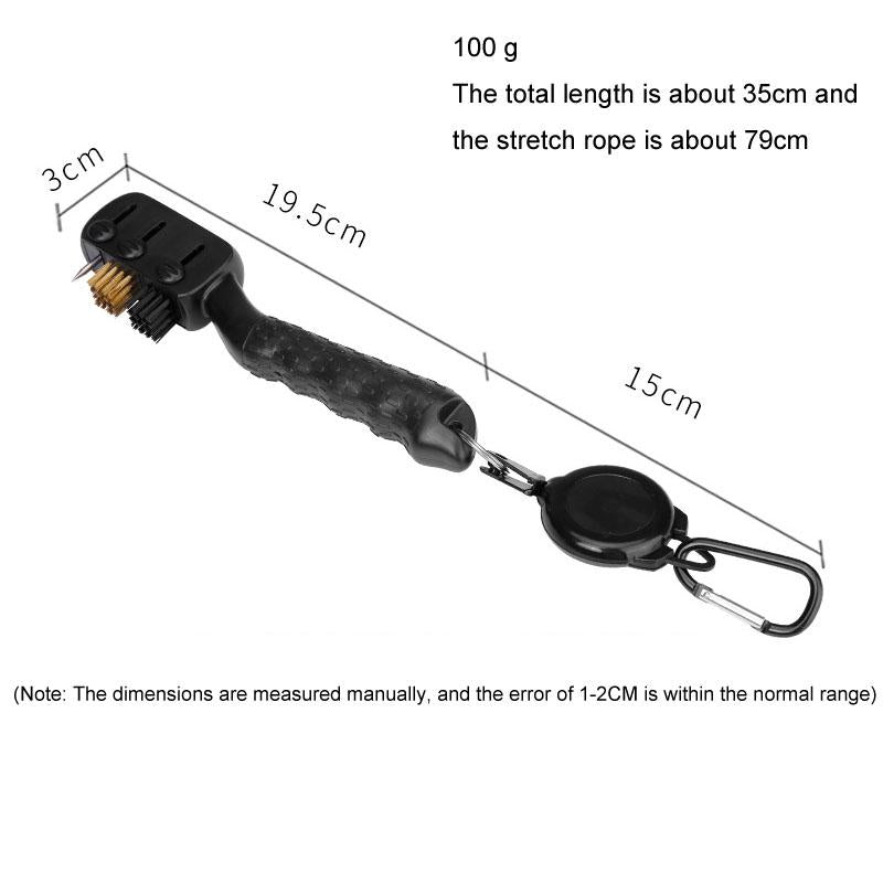 Retractable Golf Club Brush Multifunctional Cleaning Tool