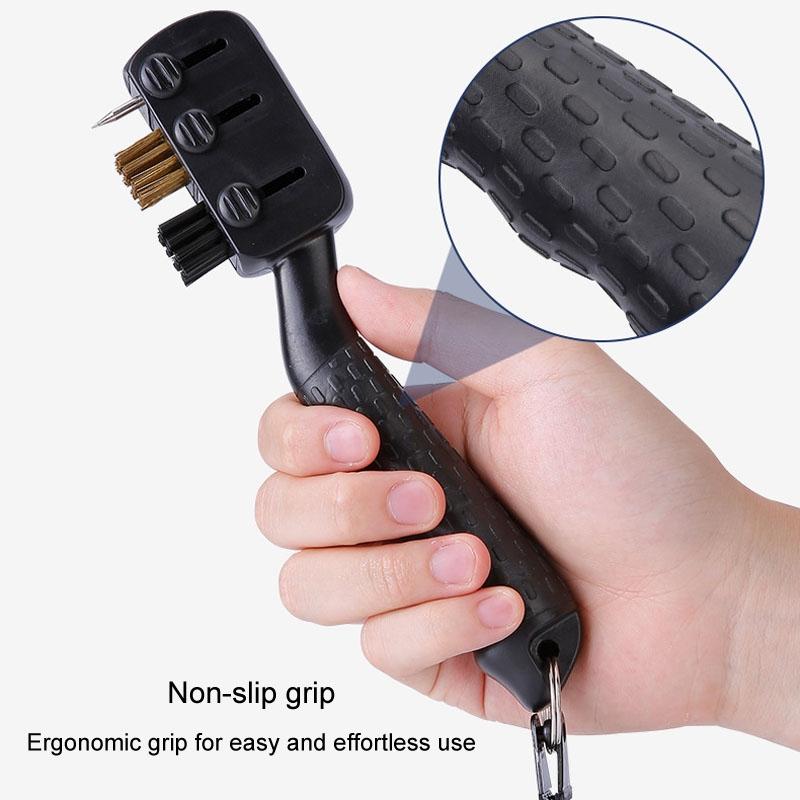 Retractable Golf Club Brush Multifunctional Cleaning Tool