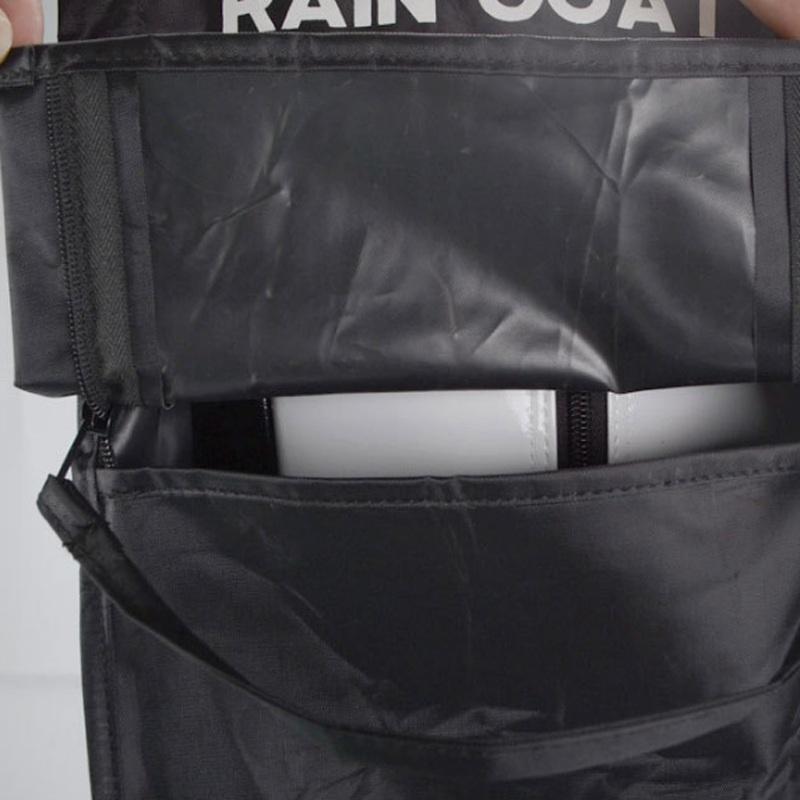Anti-static Golf Bag Rain Cover - 21.5 x 59 x 128cm - Dust-proof - Black