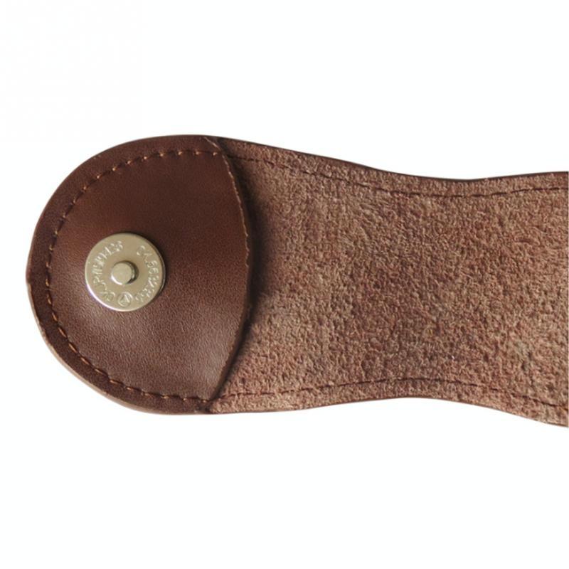 Leather Golf Ball Waist Pouch - Portable Tee Bag for Sports - Brown