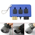 3-piece Portable Golf Groove Cleaning Brush - Blue