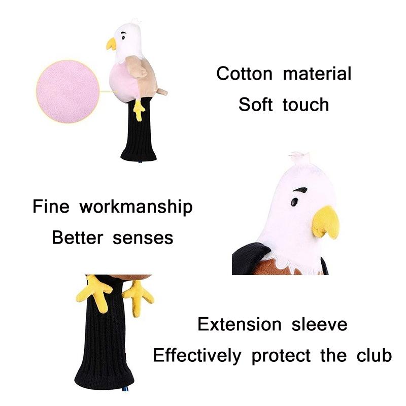 Adorable Plush Golf Club Cover for Animals - Pink