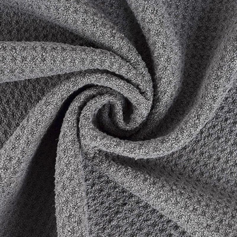 Microfiber Waffle Golf Towel Magnetic For Easy Cleaning - Gray