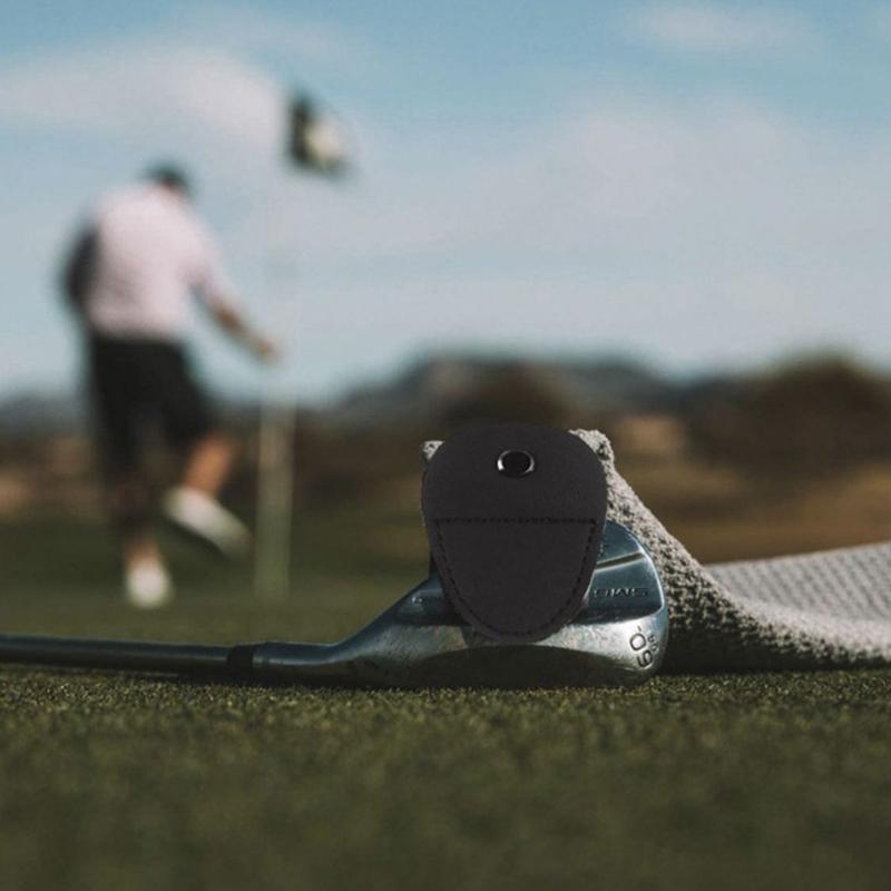 Microfiber Waffle Golf Towel Magnetic For Easy Cleaning - Gray