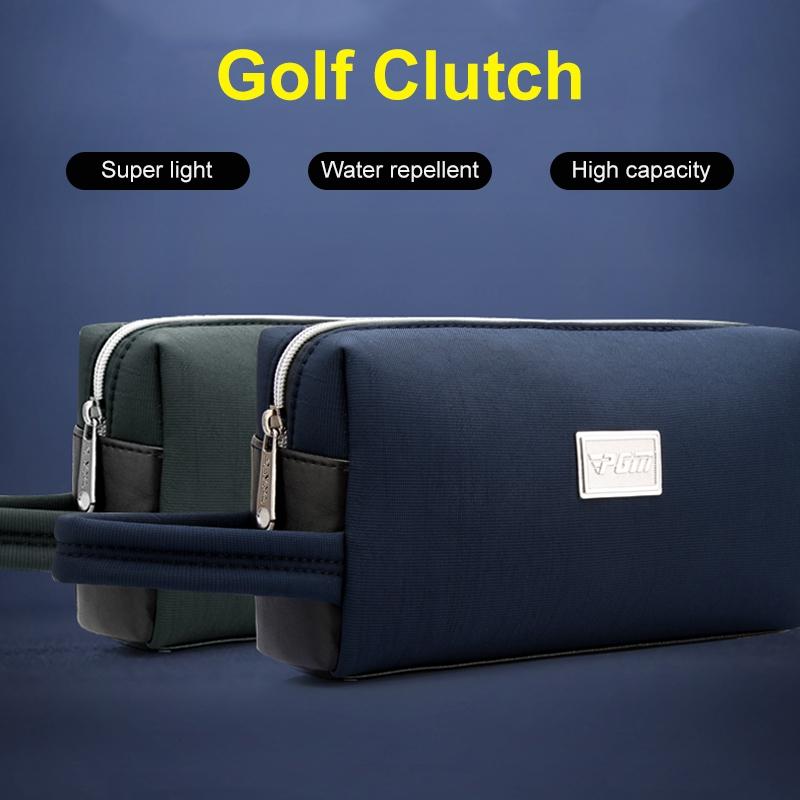 Men Waterproof Golf Clutch Bag - Lightweight & Multi-functional - Black