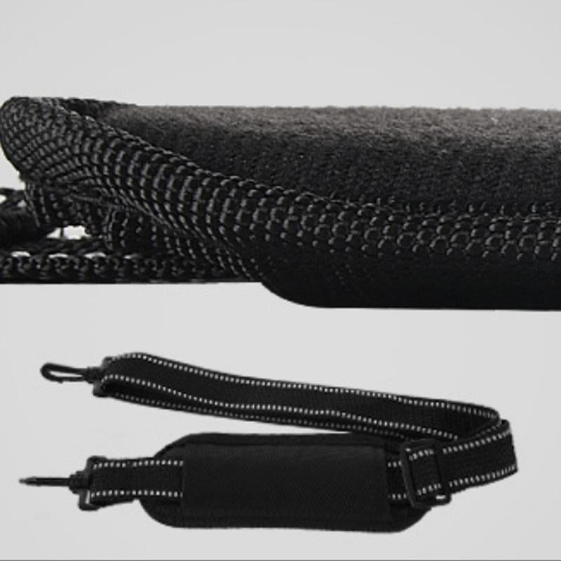 Lightweight Golf Shoulder Bag - Nylon Material - Black Orange