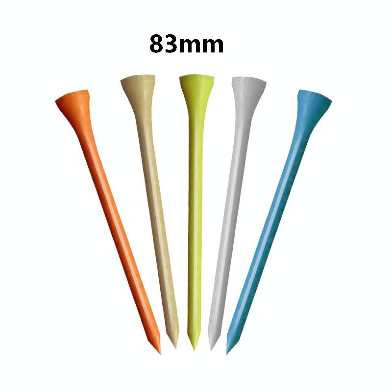 40 Wooden Golf Tees with Ball Holder - 83Mm