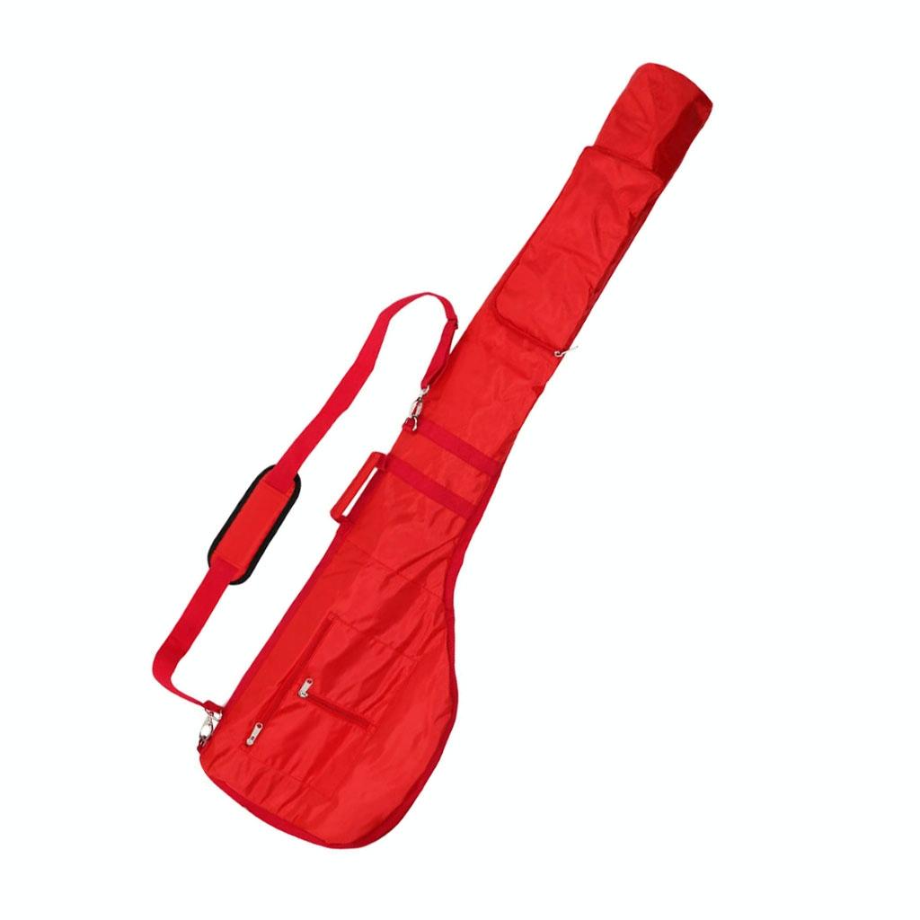 Portable Nylon Golf Bag - Lightweight and Durable - Orange