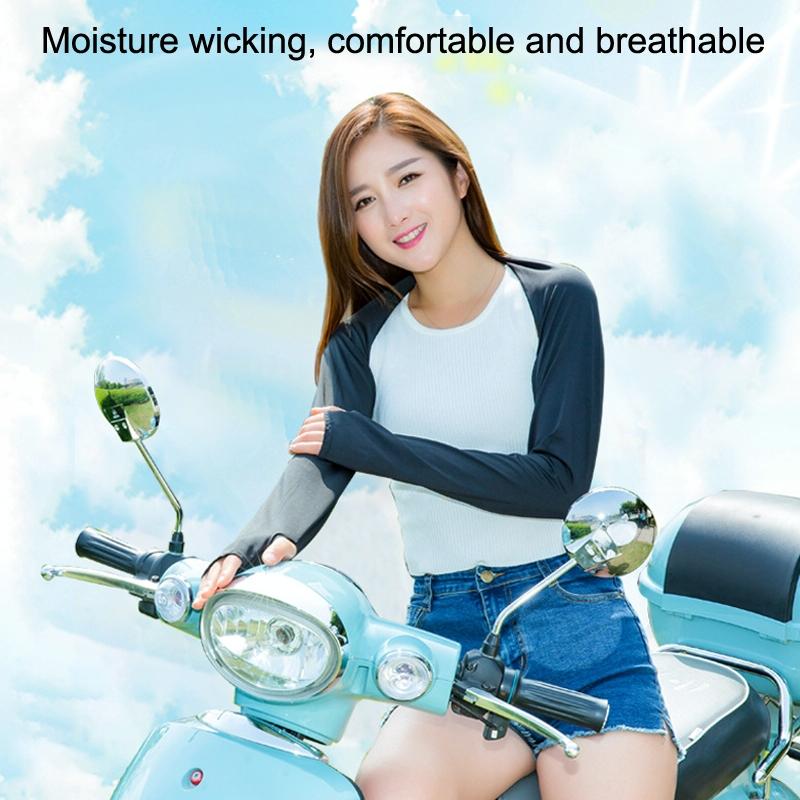 Sun Protection Golf Shawl Sleeves for Outdoor Sports and Cycling - Sky Blue