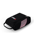 Convenient Breathable Golf Shoe Bag - Durable Nylon - Black Pink