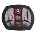 Foldable Square Golf Net for Indoor Practice - Black Red Net