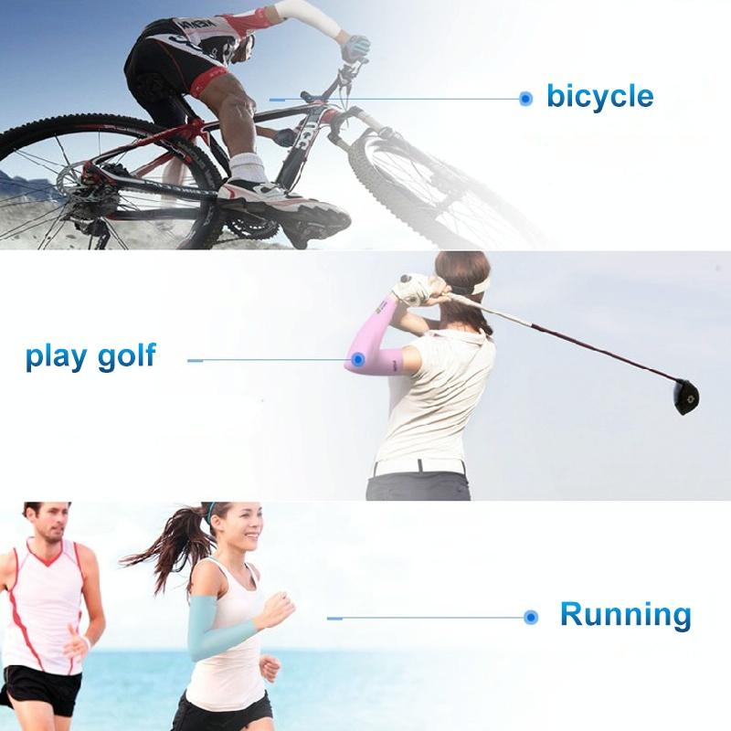 Breathable Golf Sunscreen Sleeve - Fluorescent Green - Fluorescent Green