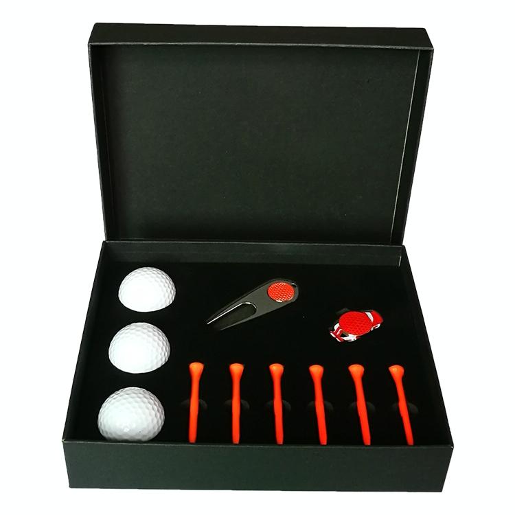 Complete Golf Gift Set 11-in-1 Tees Divot Tool and 3 Balls - Red