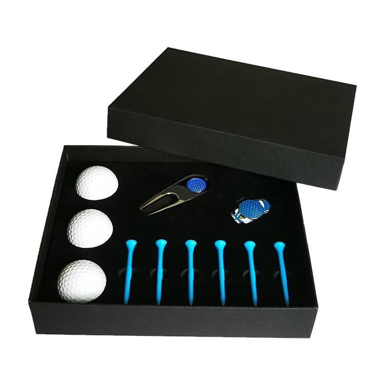Complete Golf Gift Set 11-in-1 Tees Divot Tool and 3 Balls - Red
