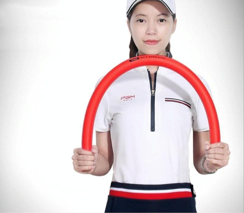 Versatile Golf Training Stick for Flexibility - 80 x 3cm Lightweight - Red