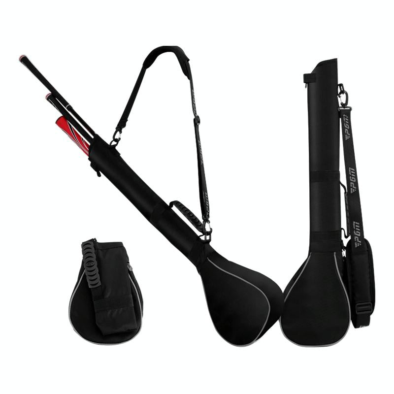 Portable Foldable Golf Ball Bag - Nylon - Black Red