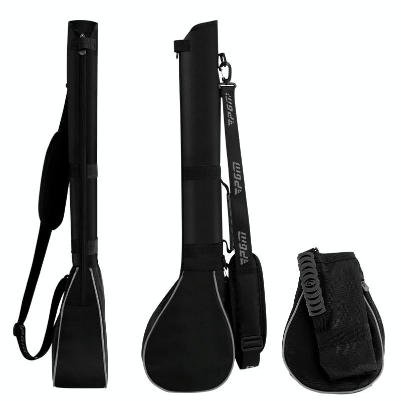 Portable Foldable Golf Ball Bag - Nylon - Black Red