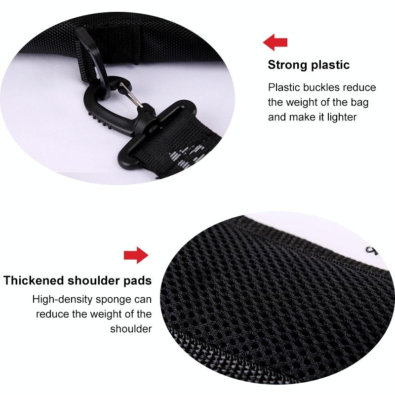 Portable Foldable Golf Ball Bag - Nylon - Black Red