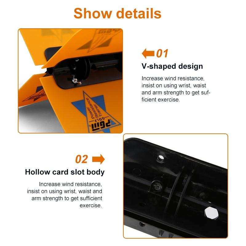 Improve Golf Swing with Wind Resistance Trainer - White