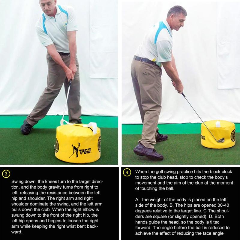 Versatile Golf Impact Trainer - Waterproof 26x44cm - Yellow