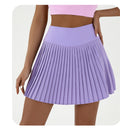 High waist purple pleated skirt | built-in shorts to prevent exposure - suitable for yoga, badminton and golf  Size L