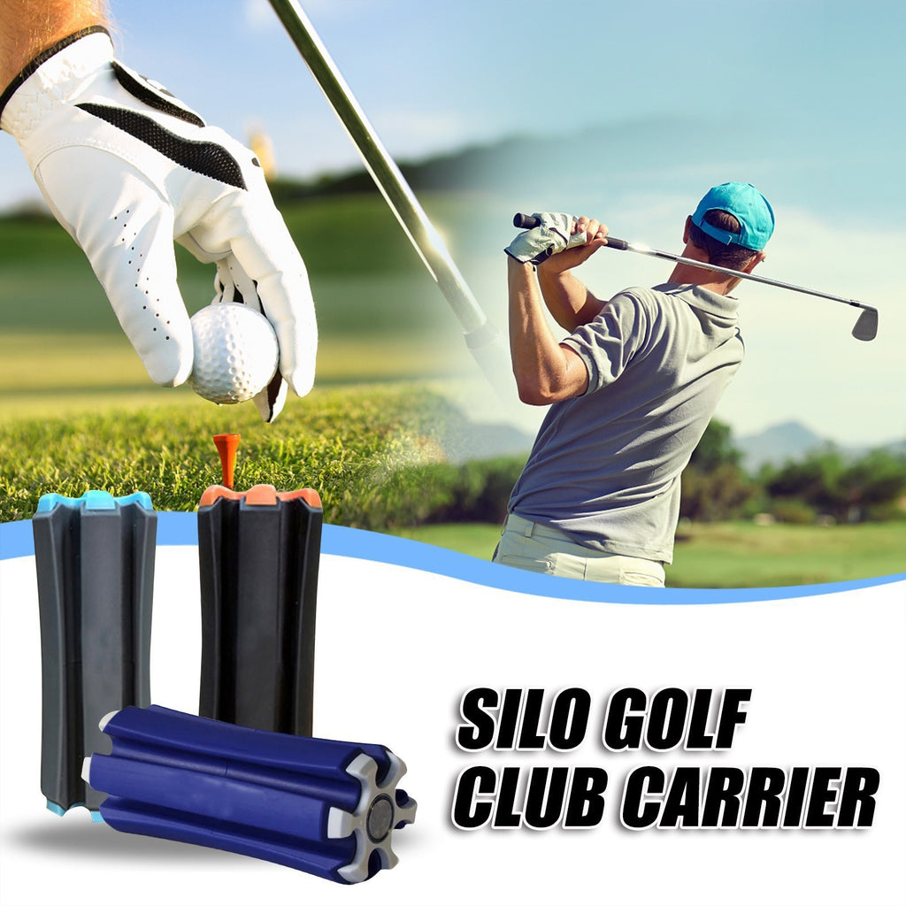 Black And Orange Golf Club Carrier 2-Pack - Durable ABS+PET Golf Club Holder for Secure Storage and Easy Transport